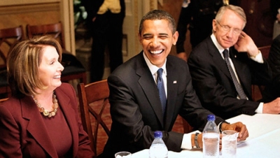Barack Obama, Nancy Pelosi, Harry Reid
