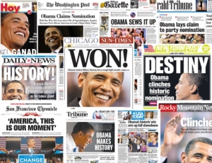 front pages obama election